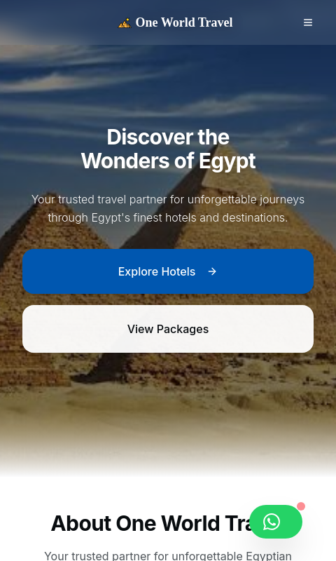 ون وورلد ترافيل - سياحة مصر